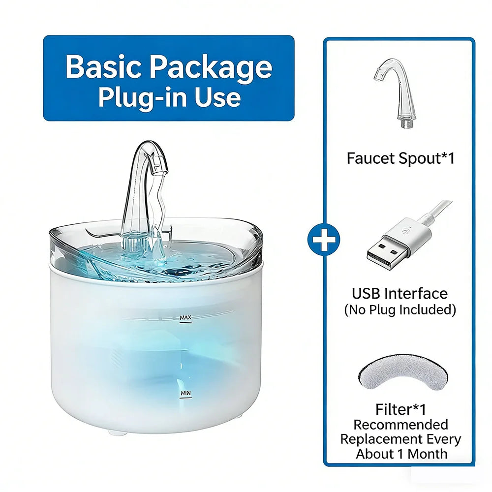 Fuente de Agua Inteligente "PureFlow" – 2.2L Ultra Silenciosa