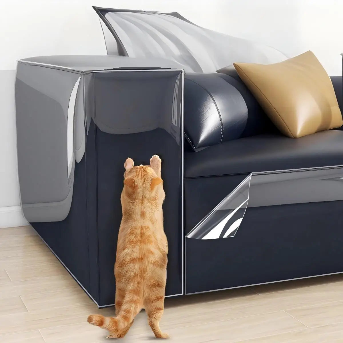"Protector de Muebles Invisible para Gatos".